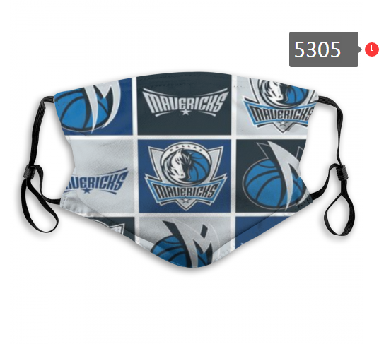 2020 NBA Dallas Mavericks #3 Dust mask with filter